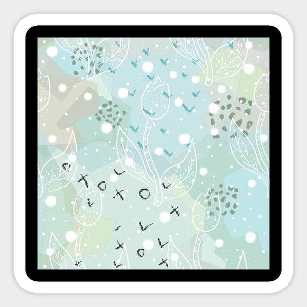 Floral Pattern Sticker by KristinaStellar 